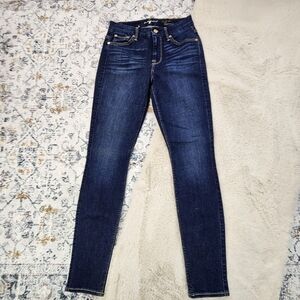 7 For All Mankind The High Waist Skinny Denim Jeans 26